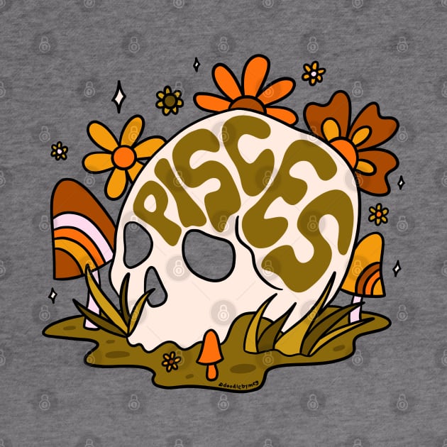 Pisces Skull by Doodle by Meg